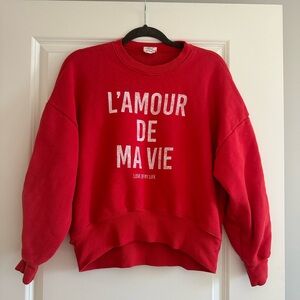 cinq a sept— Love Of My Life Graphic Pullover Sweater